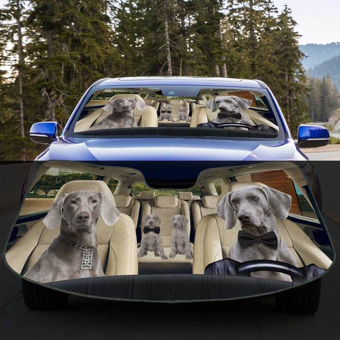 Weimaraner Auto Sun Shade Puppy In Car, Gift Ideas 2022