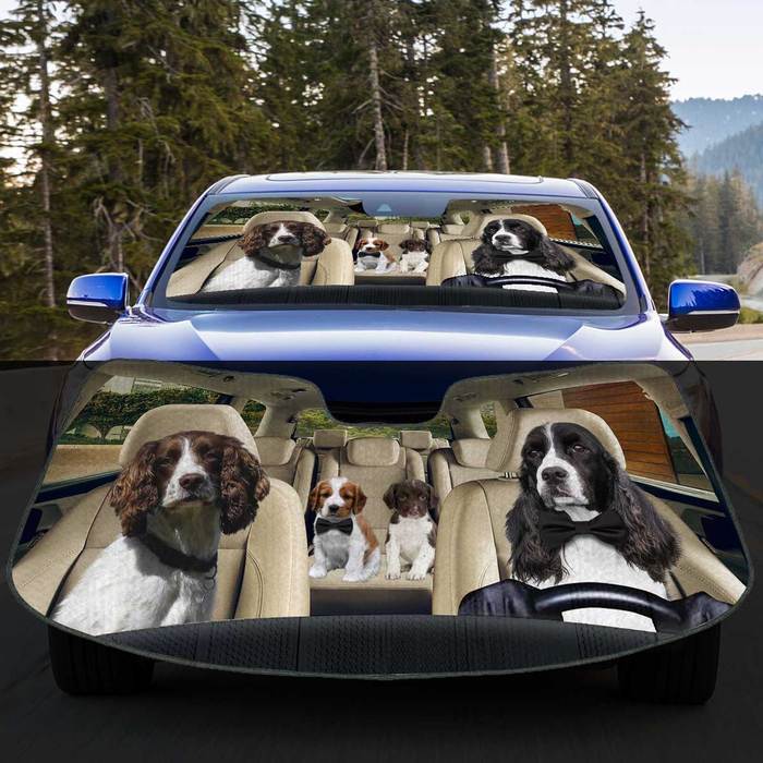 Springer Spaniel Auto Sun Shade Puppy In Car, Gift Ideas 2022