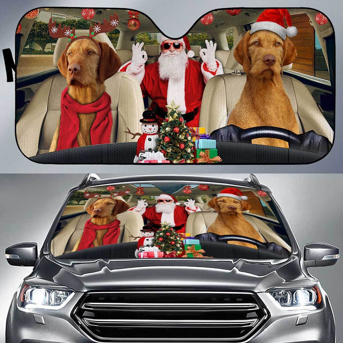 Vizsla Xmas Auto Sun Shade Gift Ideas 2021