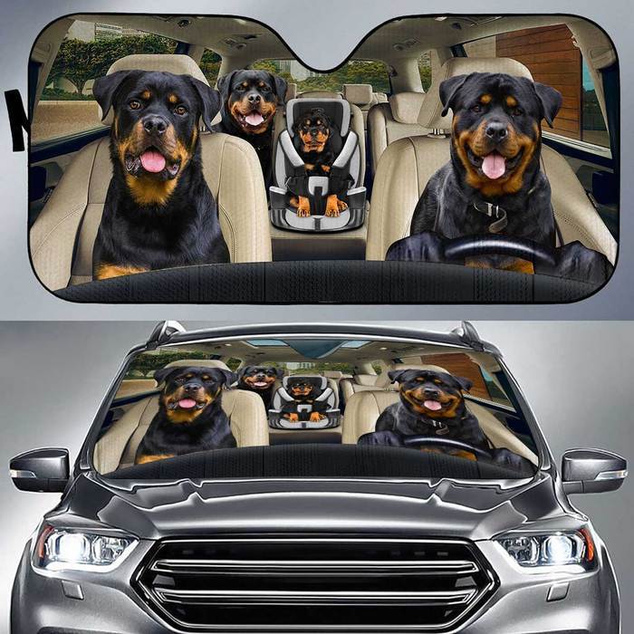 Rottweiler Auto Sun Shade Baby In Car, Gift Ideas 2021