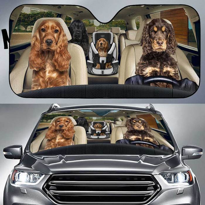 Cocker Spaniel Auto Sun Shade Baby In Car, Gift Ideas 2021