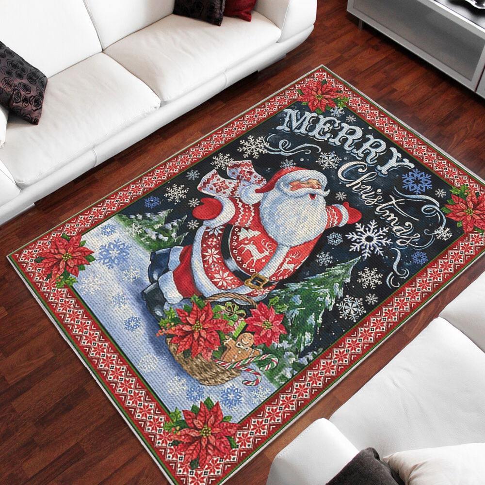 Santa Claus Area Rug Home Decor Bedroom Living Room Decor