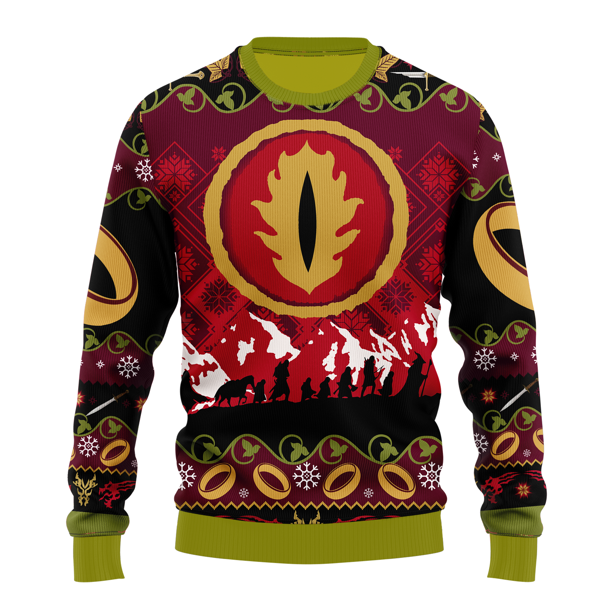 Sauron The Lord Of The Rings Ugly Christmas Sweater Xmas Gift