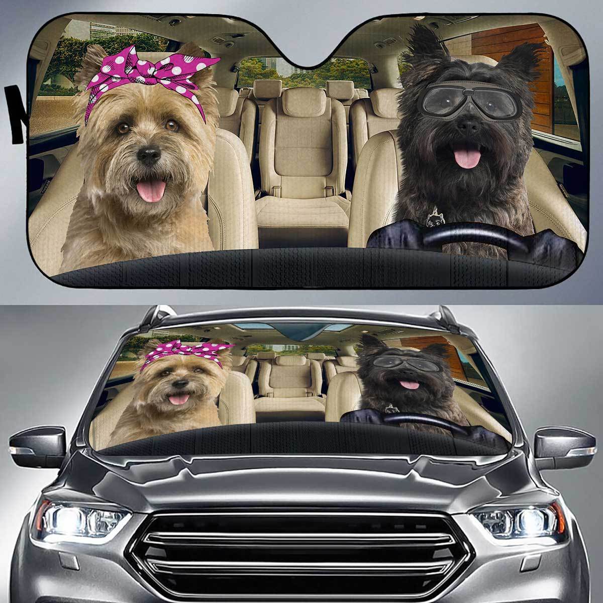 Cairn Terrier Driver Auto Sun Shade Hd Gift Ideas 2022