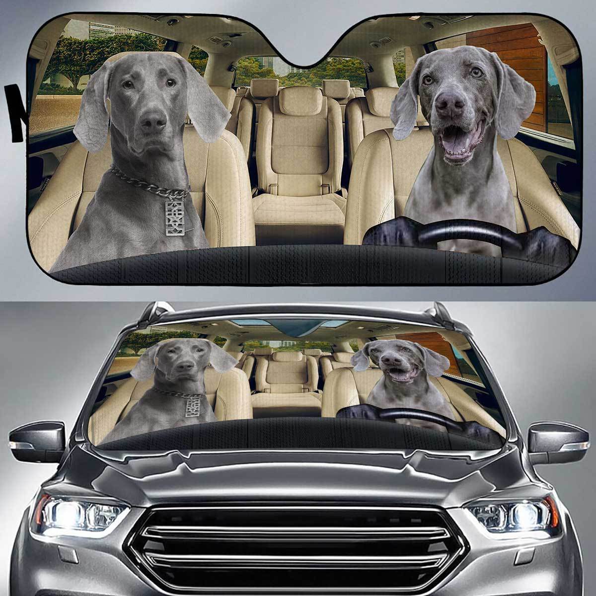 Weimaraner Driver Auto Sun Shade Gift Ideas 2021