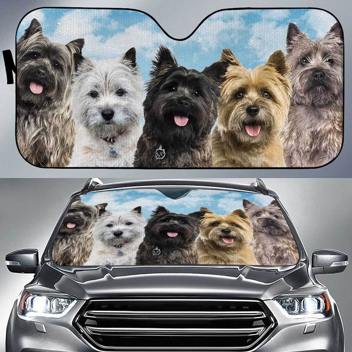 Cairn Terrier Funny Team Auto Sun Shade Gift Ideas 2022