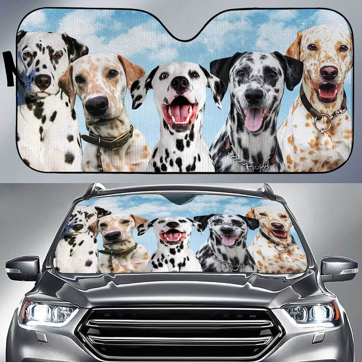 Dalmatian Funny Team Auto Sun Shade Gift Ideas 2021