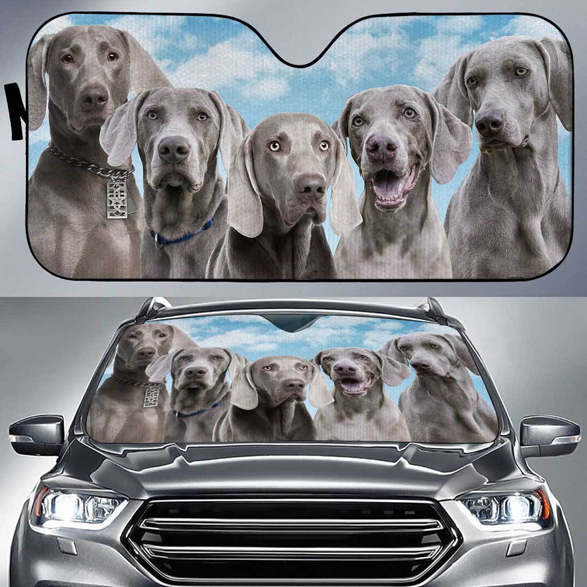 Weimaraner Funny Team Auto Sun Shade Gift Ideas 2022