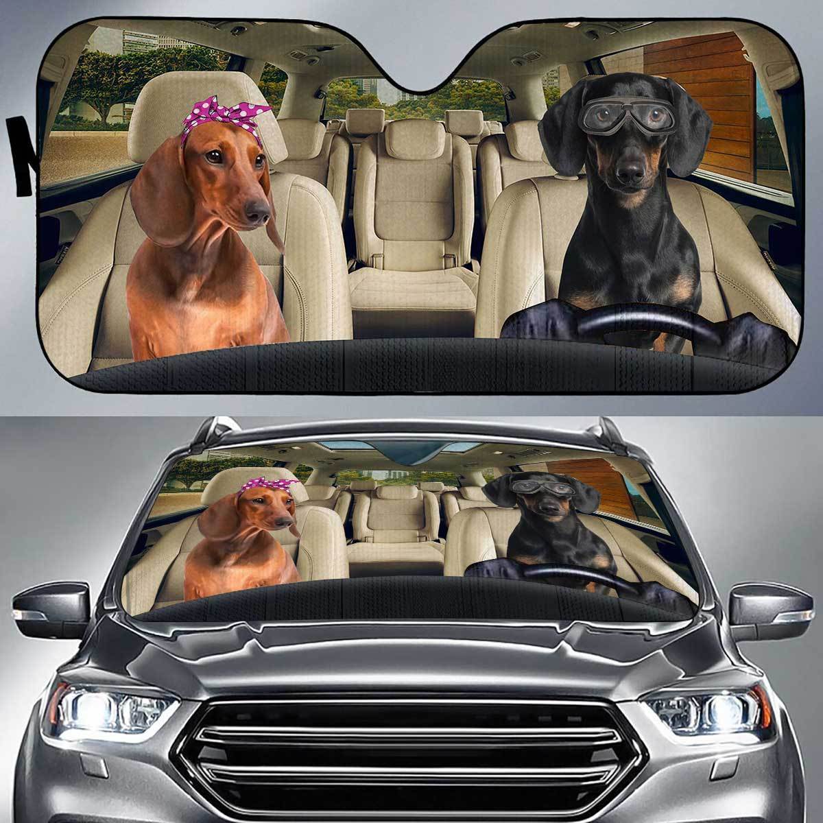 Dachshund Driver Auto Sun Shade Gift Ideas 2022