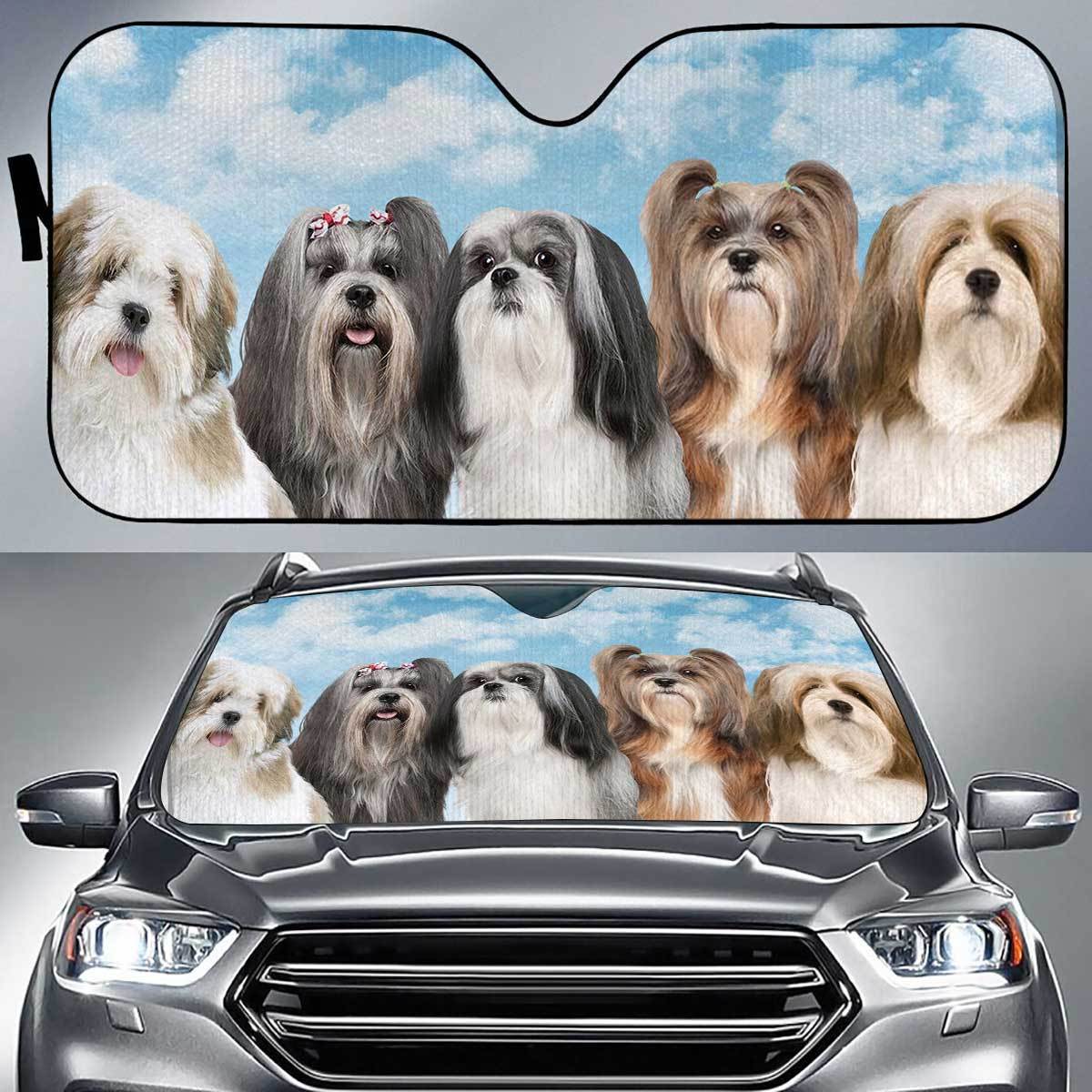 Lhasa Apso Funny Team Auto Sun Shade Gift Ideas 2021