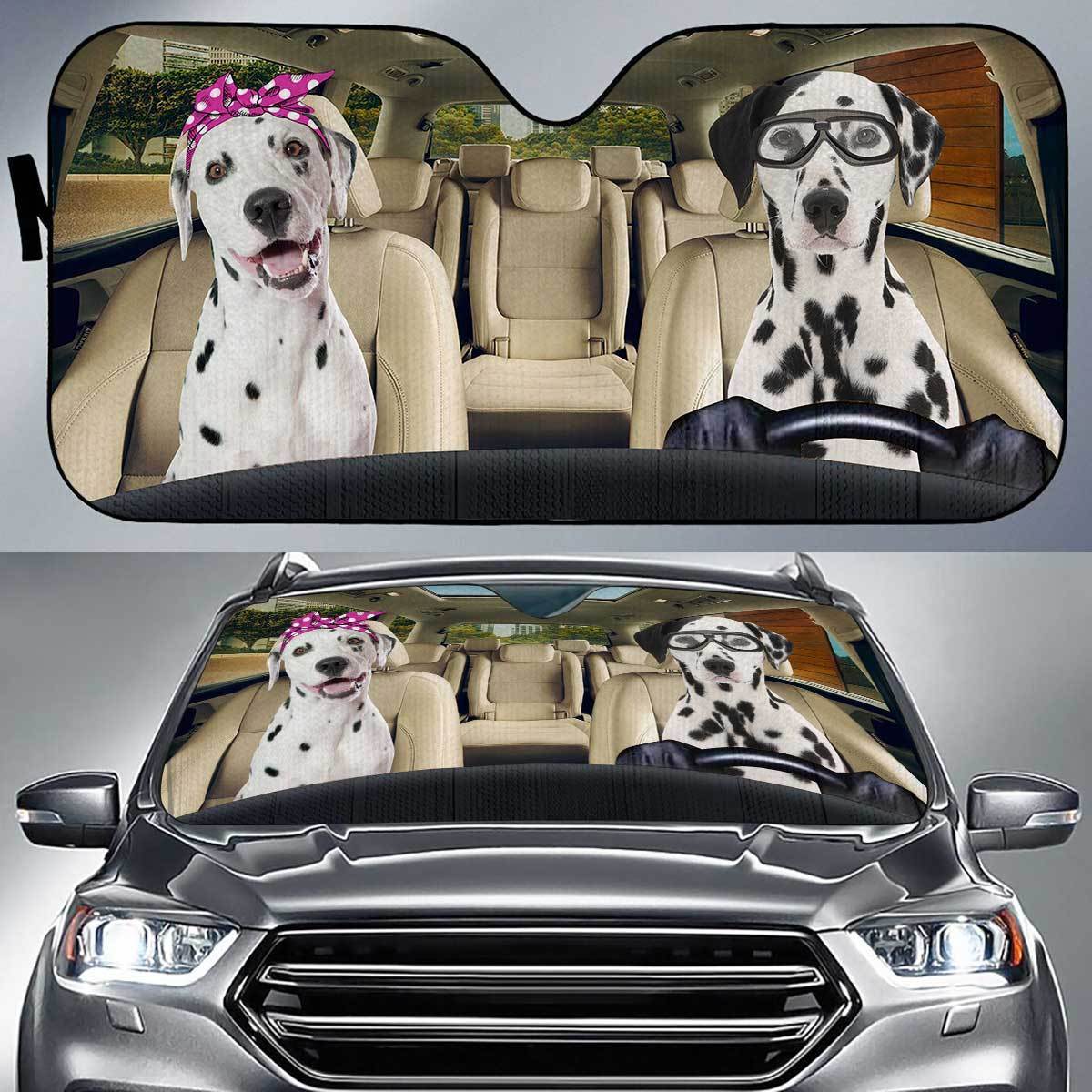 Dalmatian Driver Auto Sun Shade Gift Ideas 2022