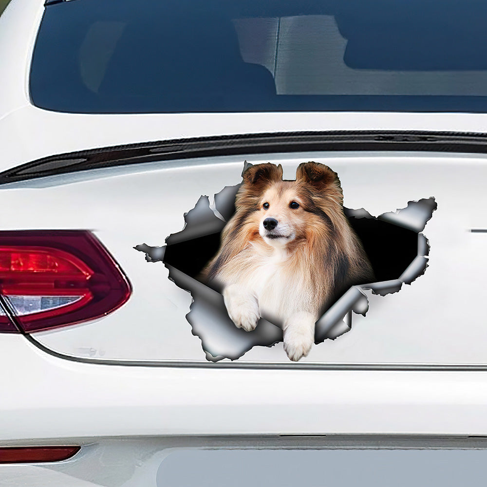 Best Sheltie Car 3D Stickers Decal Car Accessories Car Decoration Amazing Gift Idea