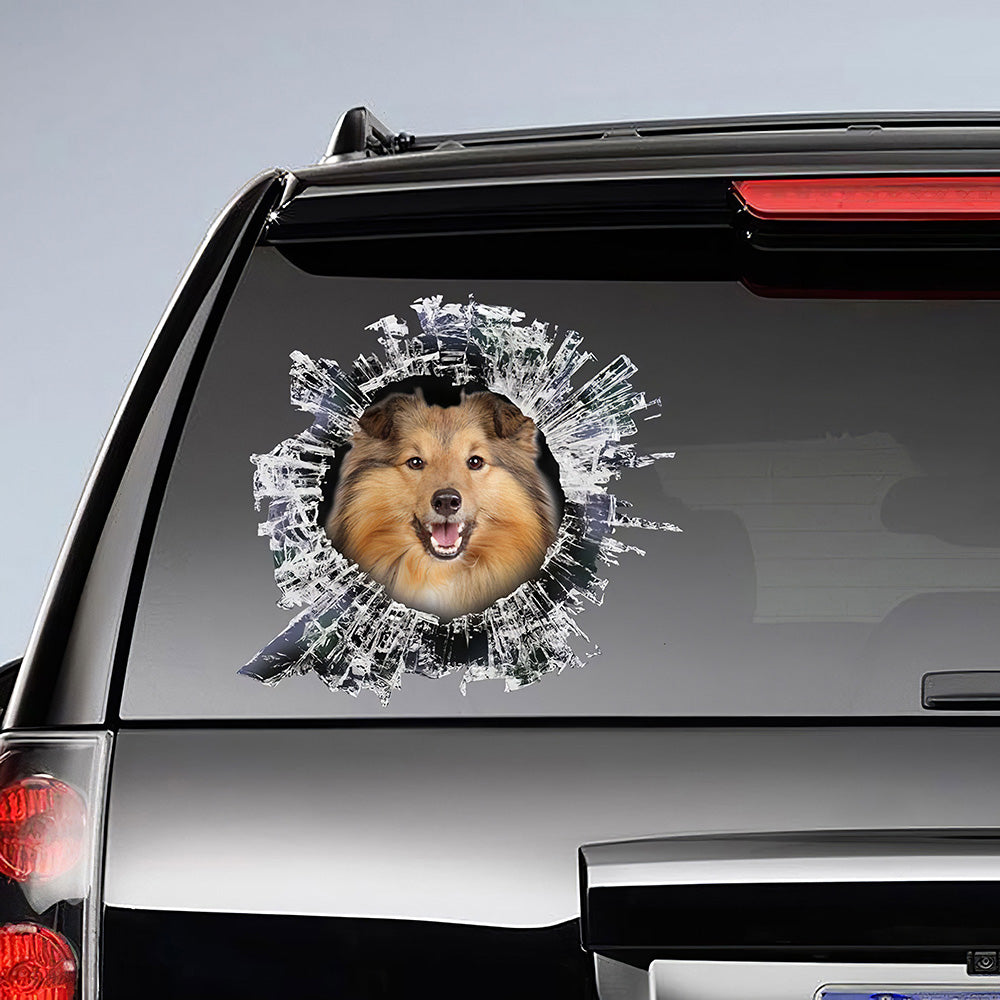 Best Shetland Sheepdog Window Car 3D Stickers Decal Car Accessories Car Decoration Amazing Gift Idea