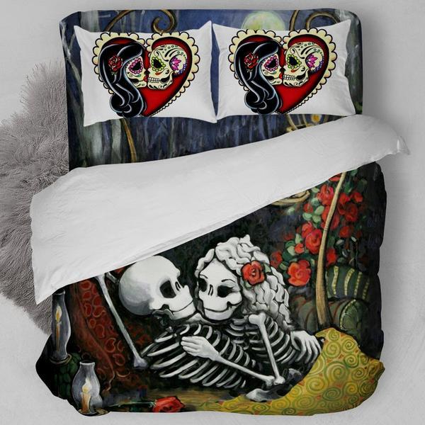 Skull Coulple Bedding Set