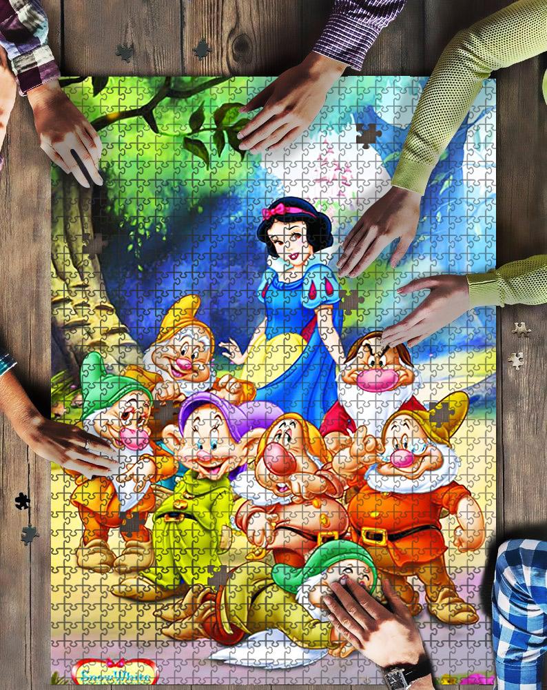 Snow White The Seven Dwarfs, Jigsaw Mock Puzzle Kid Toys