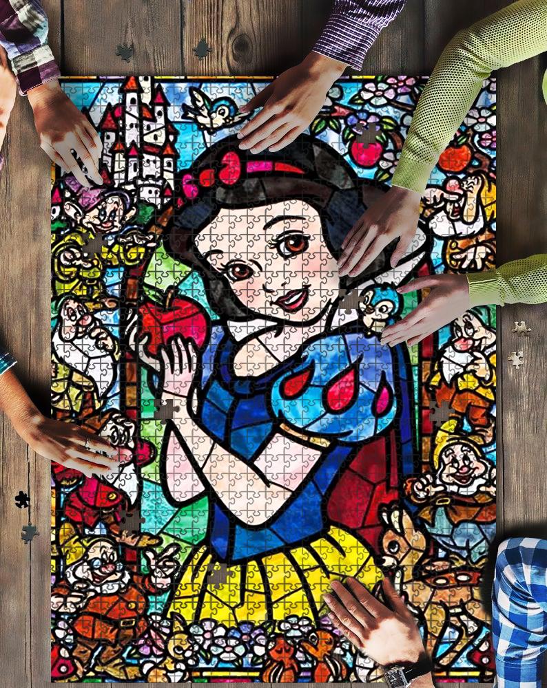 Snow White Glass Jigsaw Mock Puzzle