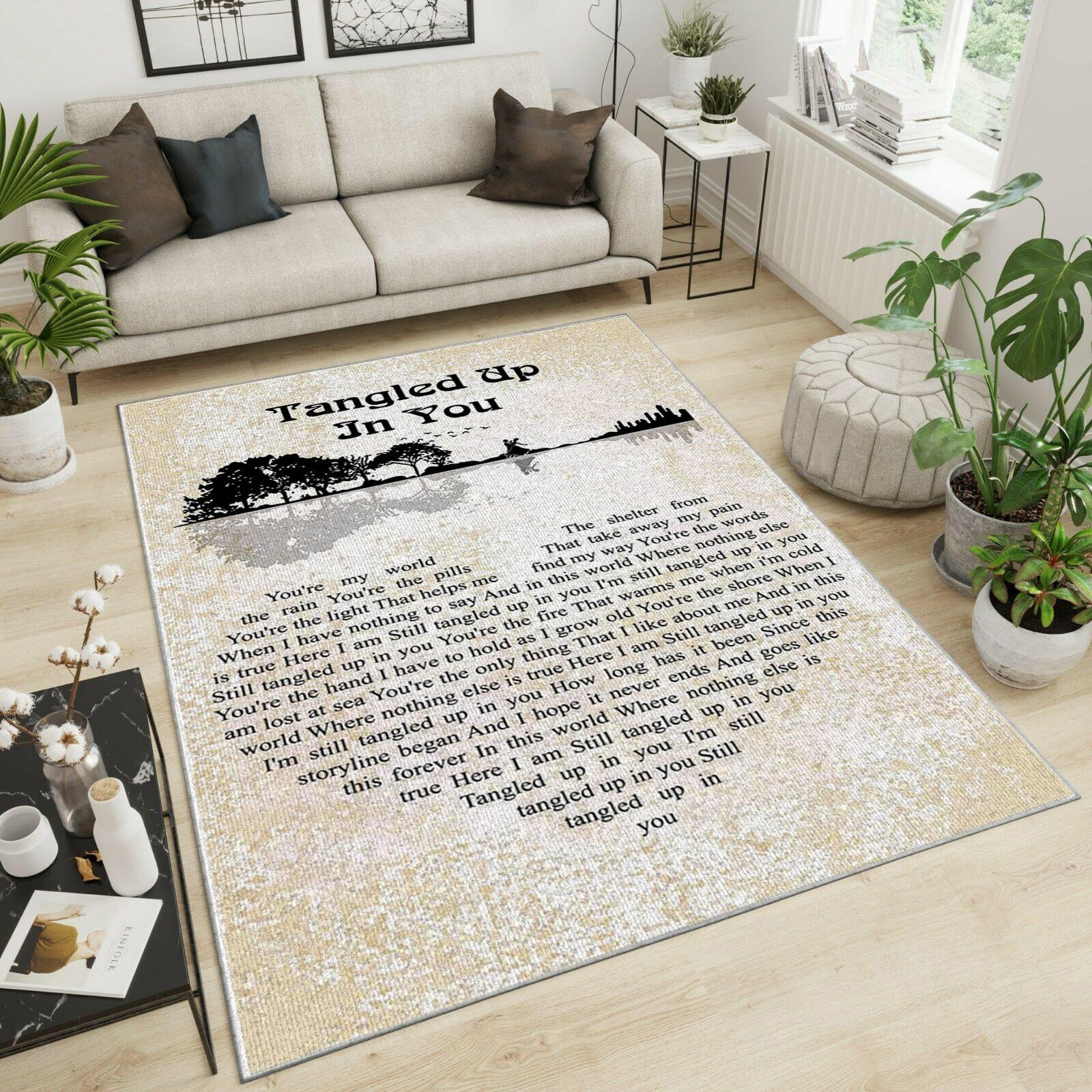 Staind Area Rug Home Decor Bedroom Living Room Decor