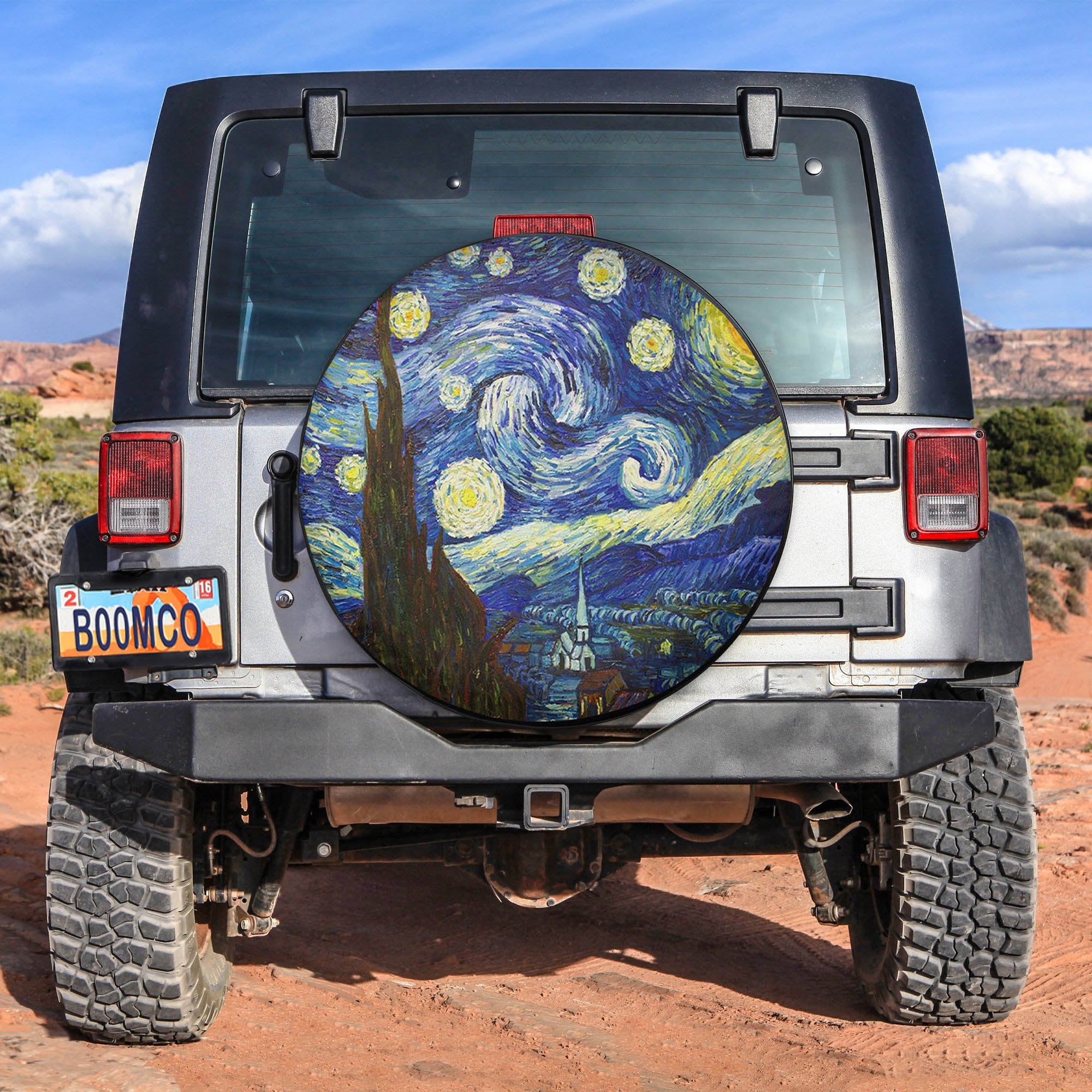 Starry Night Spare Tire Covers Gift For Campers