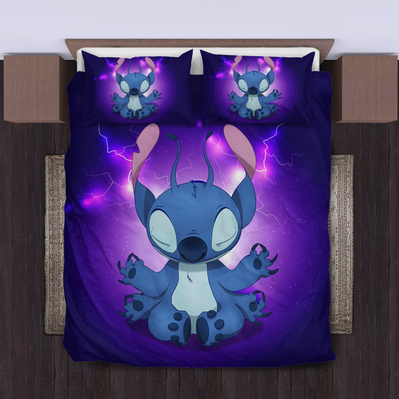 Stitch Do Yoga Funny Custom Premium Bedding Set Duvet Cover And Pillow Cases
