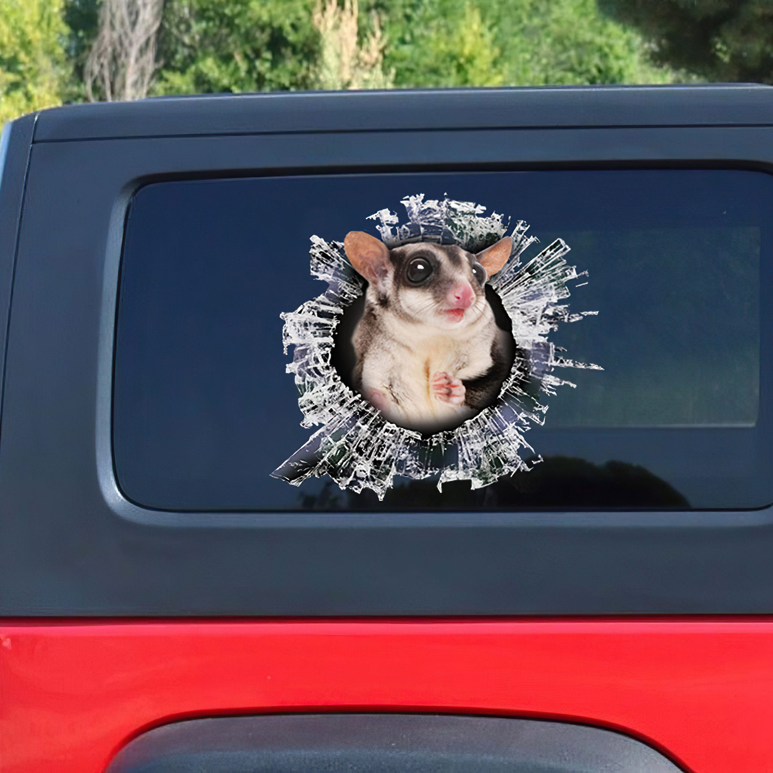 Best Sugar Glider Window Car 3D Stickers Decal Car Accessories Car Decoration Amazing Gift Idea