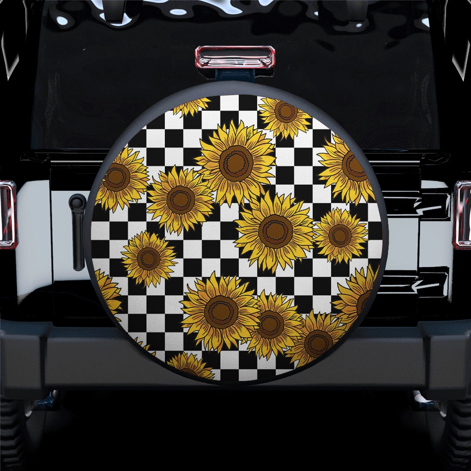 Sunflower Caro Spare Tire Covers Gift For Campers