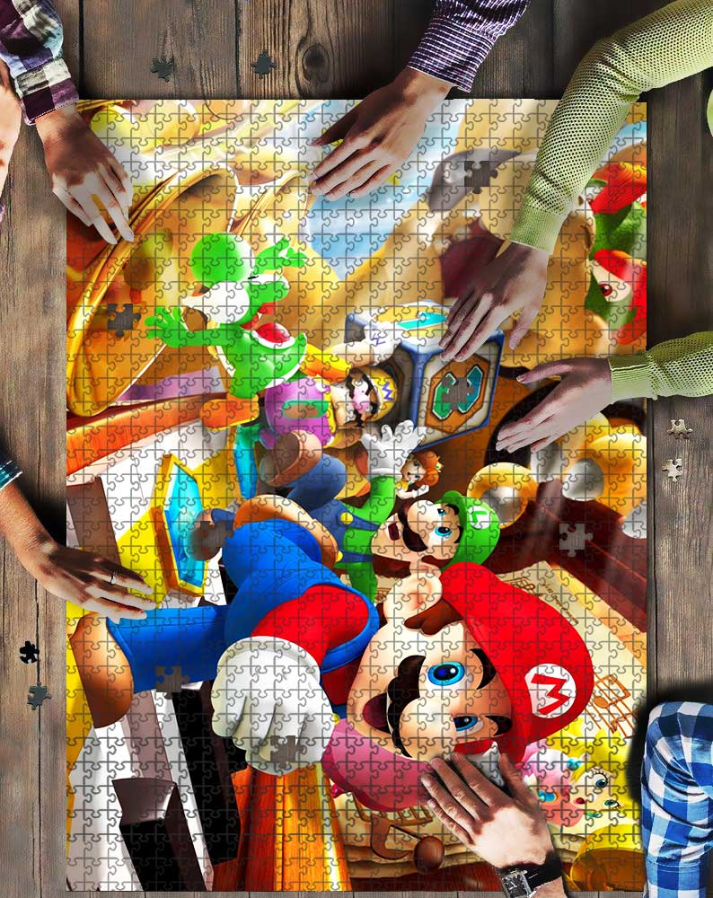 Super Mario Nintendo Mock Jigsaw Puzzle Kid Toys
