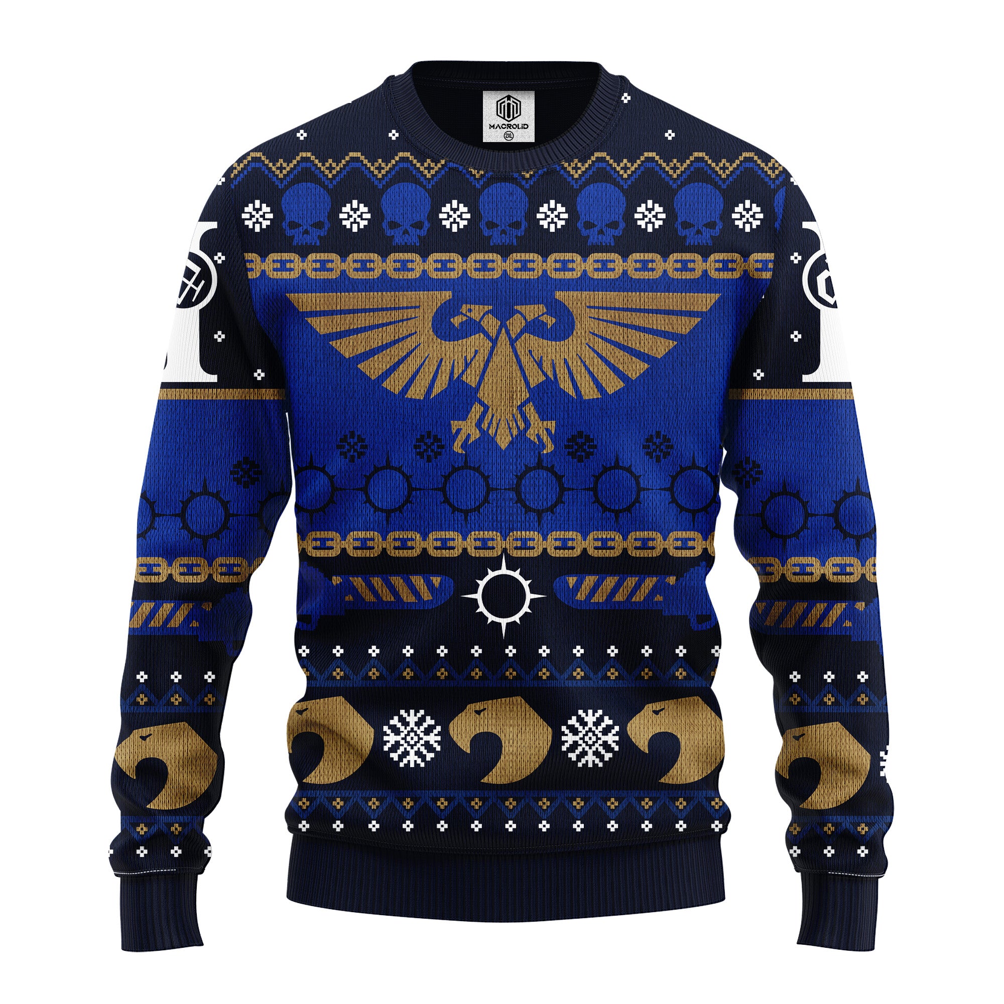 Warhammer 40K Blue Dark Ugly Christmas Sweater Amazing Gift Idea Thanksgiving Gift