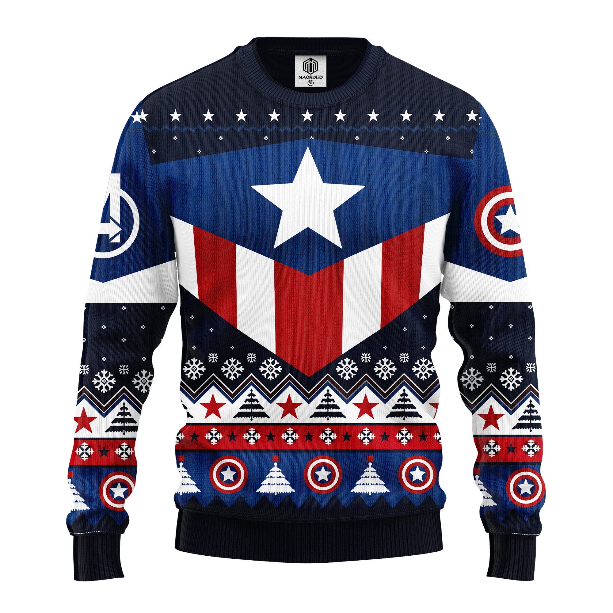 Captain America Ugly Christmas Sweater Amazing Gift Idea Thanksgiving Gift