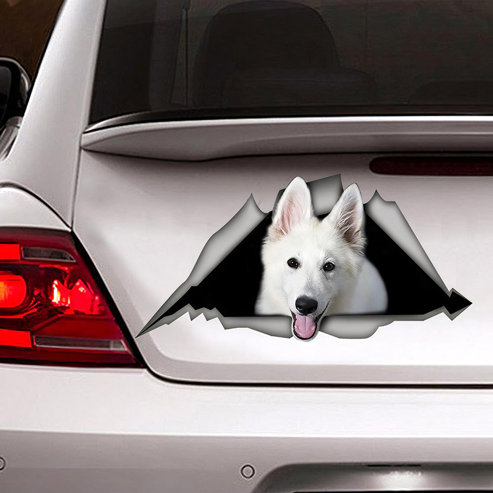 Best Swiss Shepherd 3D Car 3D Stickers Decal Car Accessories Car Decoration Amazing Gift Idea