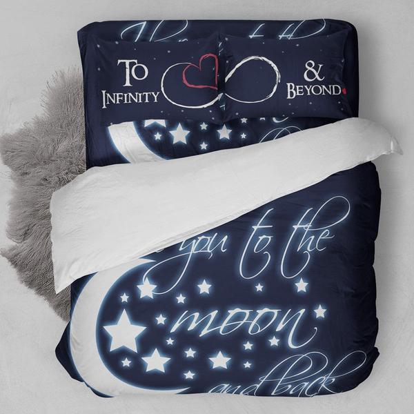 To The Moon And Back Bedding Set