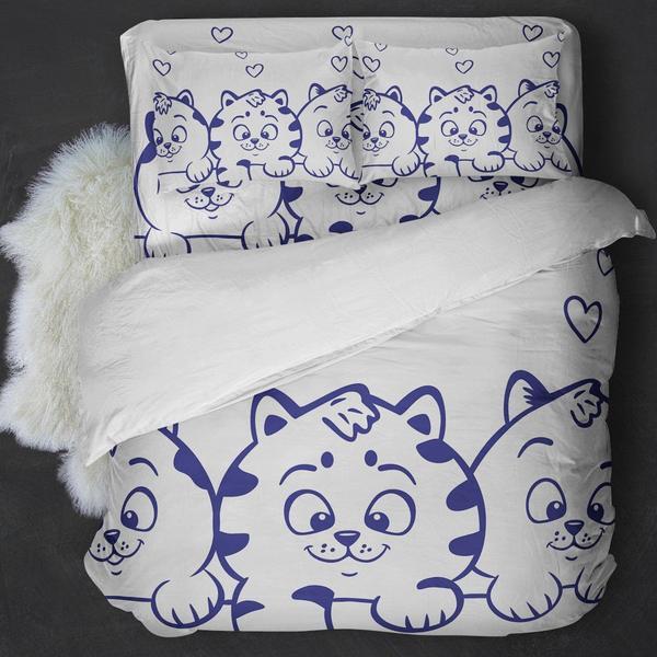 Triple Cats Bedding Set