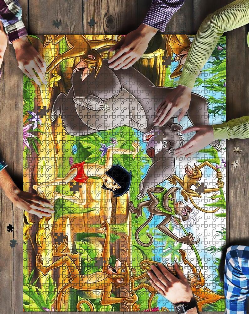 The Jungle Book 4 Jigsaw Mock Puzzle Kid Toys