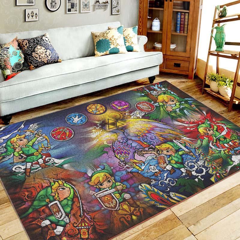 The Legend Of Zelda Area Rug Home Decor Bedroom Living Room Decor