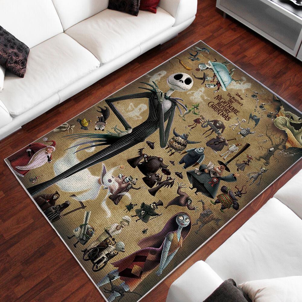 The Nightmare Before Christmas Area Rug Home Decor Bedroom Living Room Decor