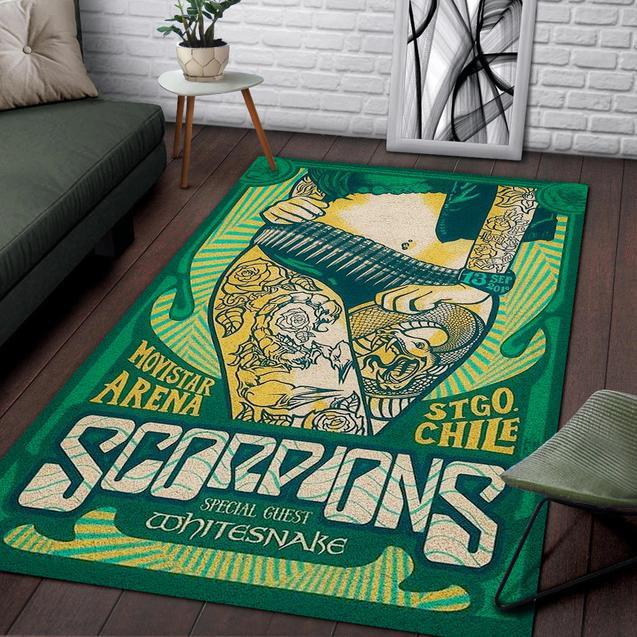 The Scorpions And Whitesnake Rug Home Decor Bedroom Living Room Decor