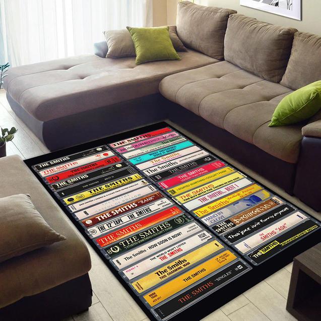 The Smiths Discography Cassette Print Area Rug Home Decor Bedroom Living Room Decor