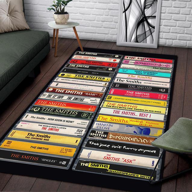 The Smiths Discography Cassette Print Area Rug Home Decor Bedroom Living Room Decor