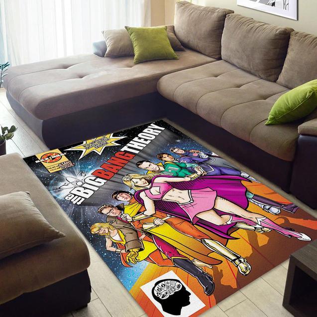 The Big Bang Theory Comic Rug Home Decor Bedroom Living Room Decor