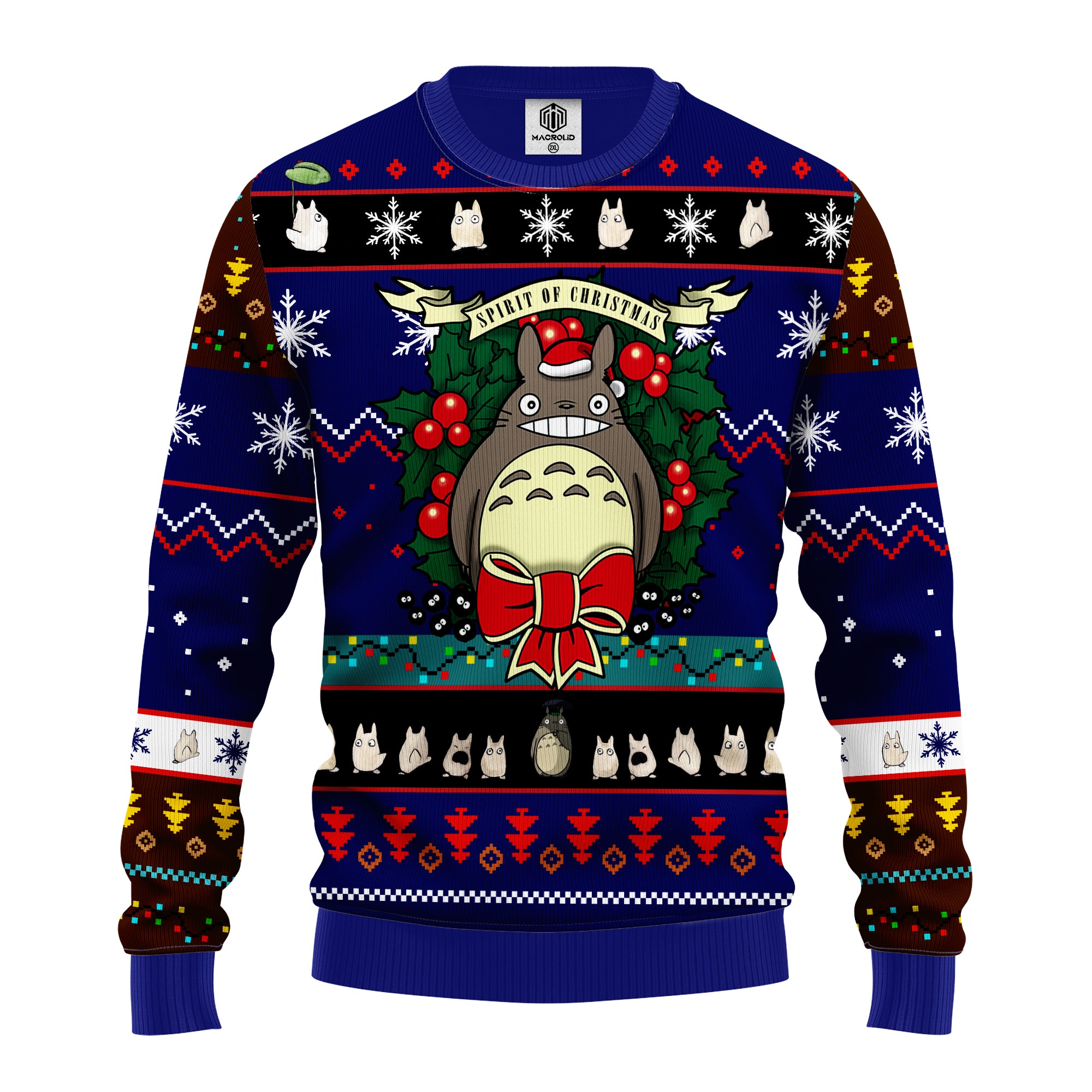 Totoro Ugly Christmas Sweater Blue 1 Amazing Gift Idea Thanksgiving Gift