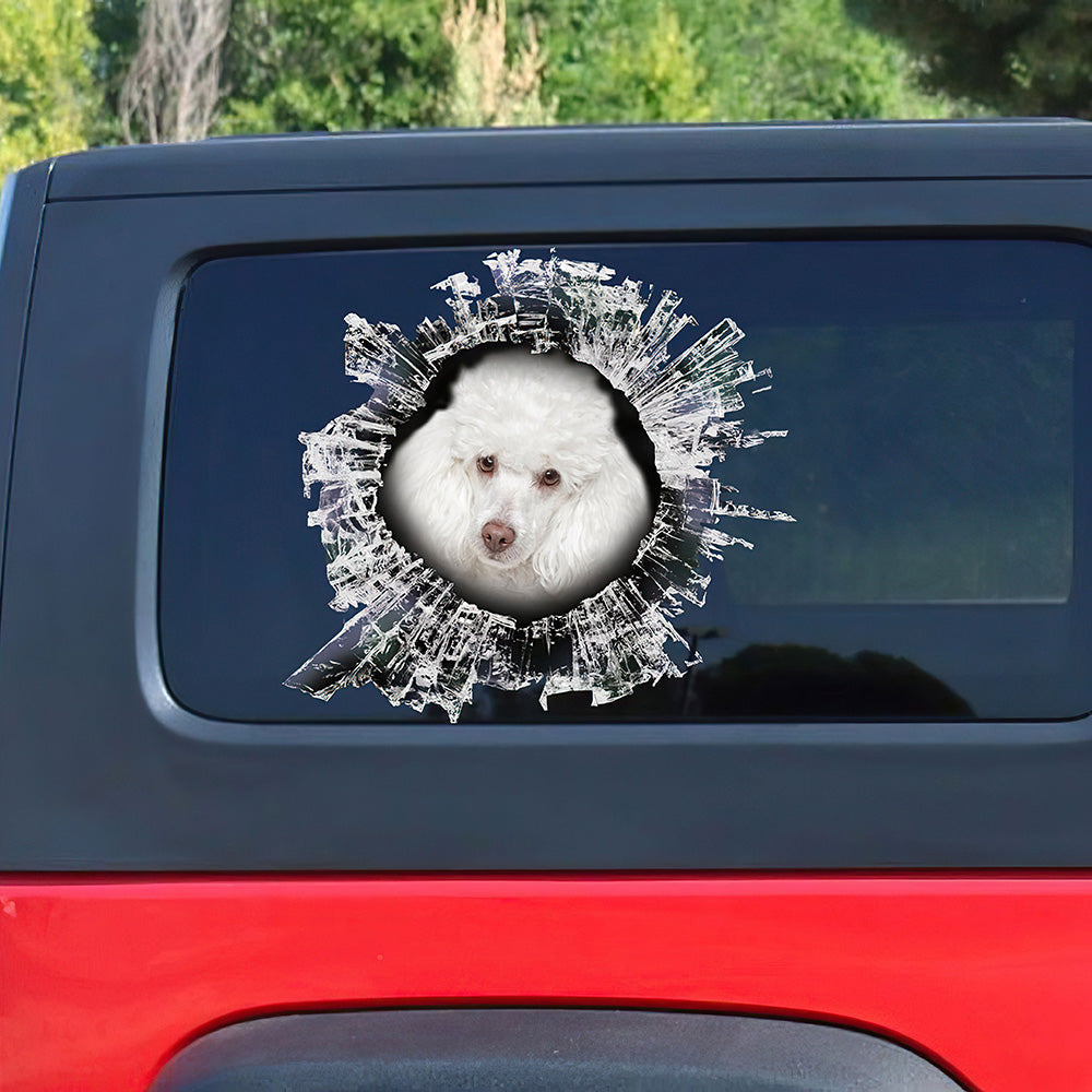 Best Toy Poodle Car 3D Stickers Decal Car Accessories Car Decoration Amazing Gift Idea