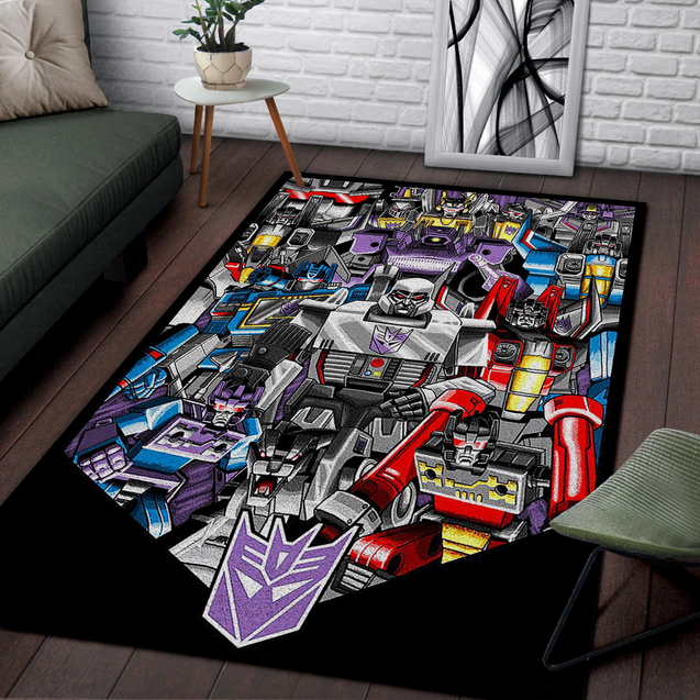 Transformers Decepticon Area Rug Home Decor Bedroom Living Room Decor
