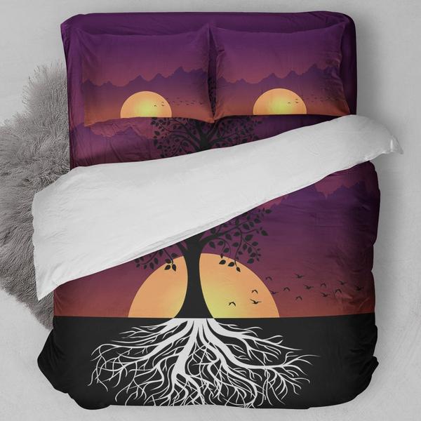 Tree Of Life On Sunrise Bedding Set