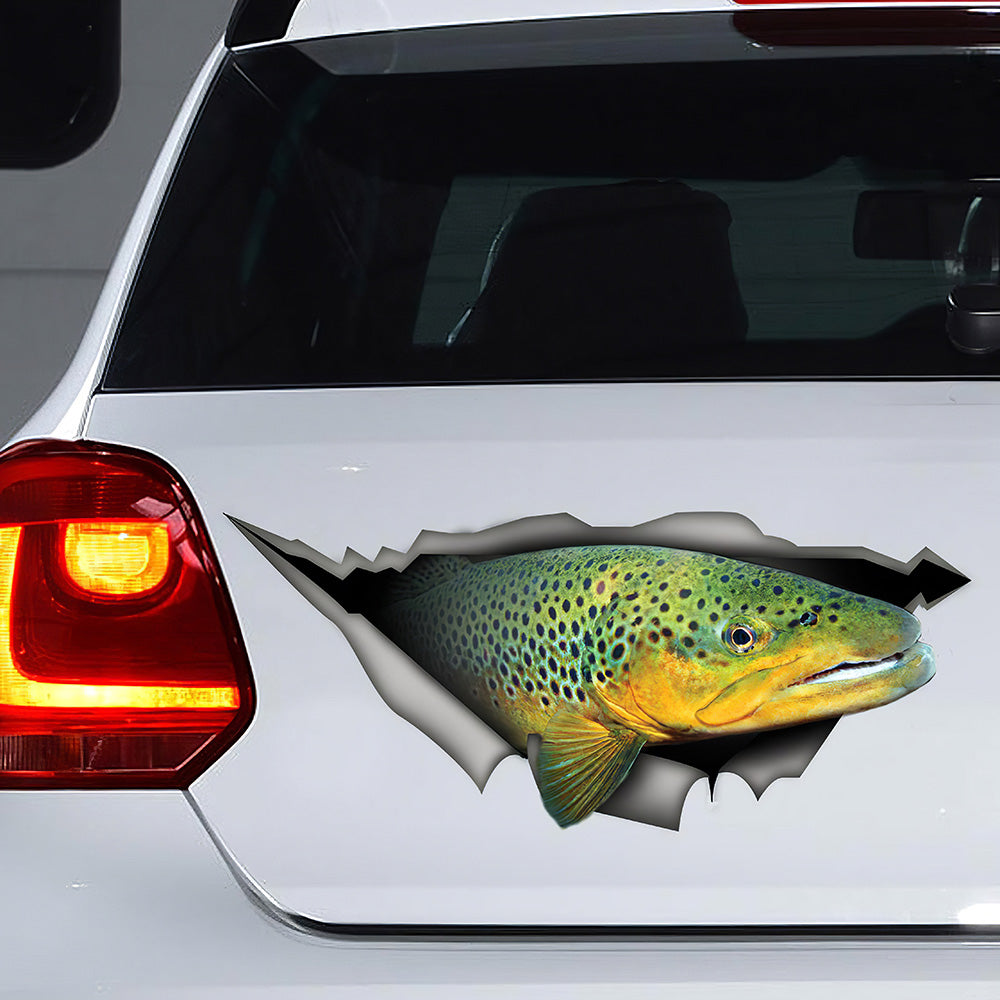 Best Trout Car 3D Stickers Decal Car Accessories Car Decoration Amazing Gift Idea