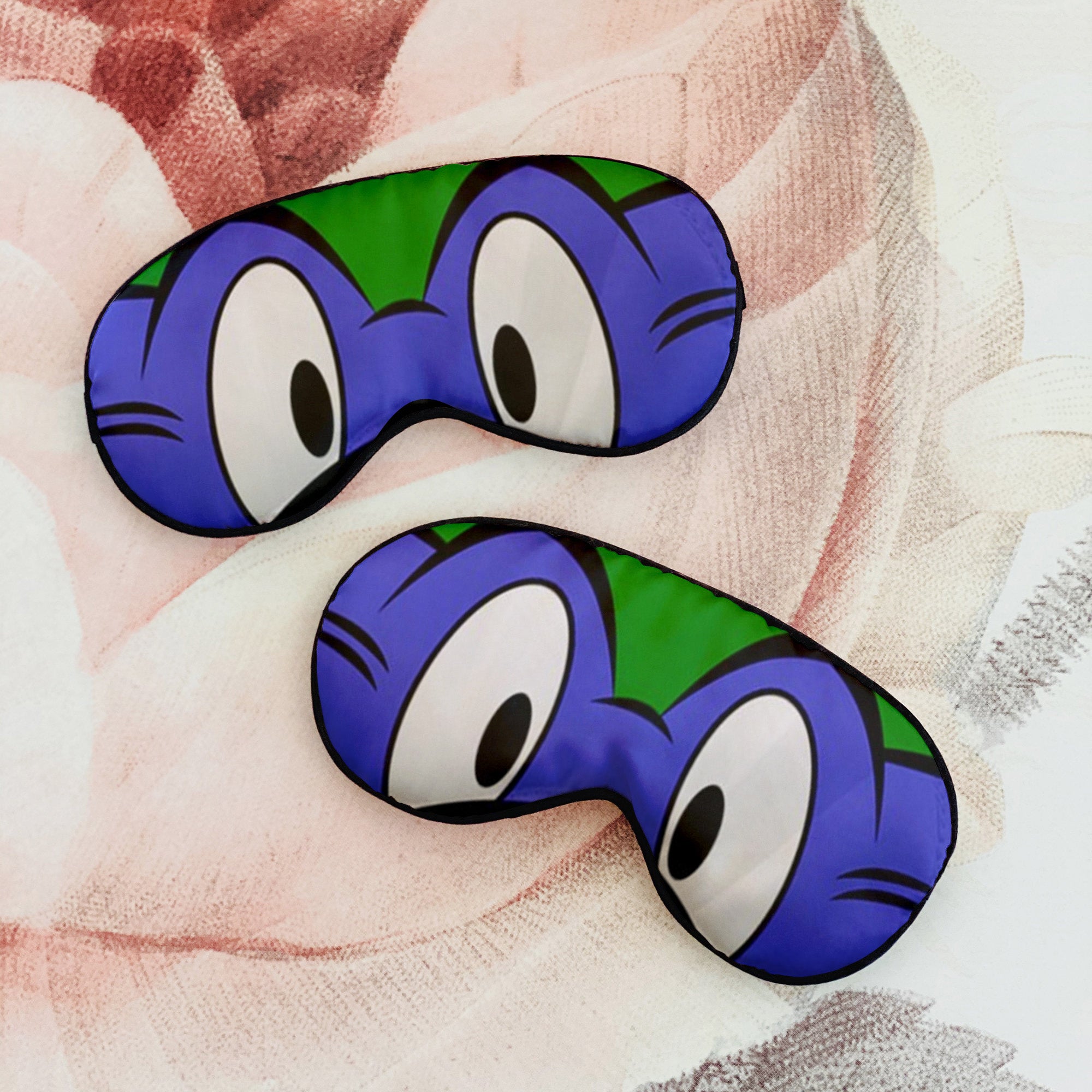 Turtle Power Blue Custom Sleep Mask