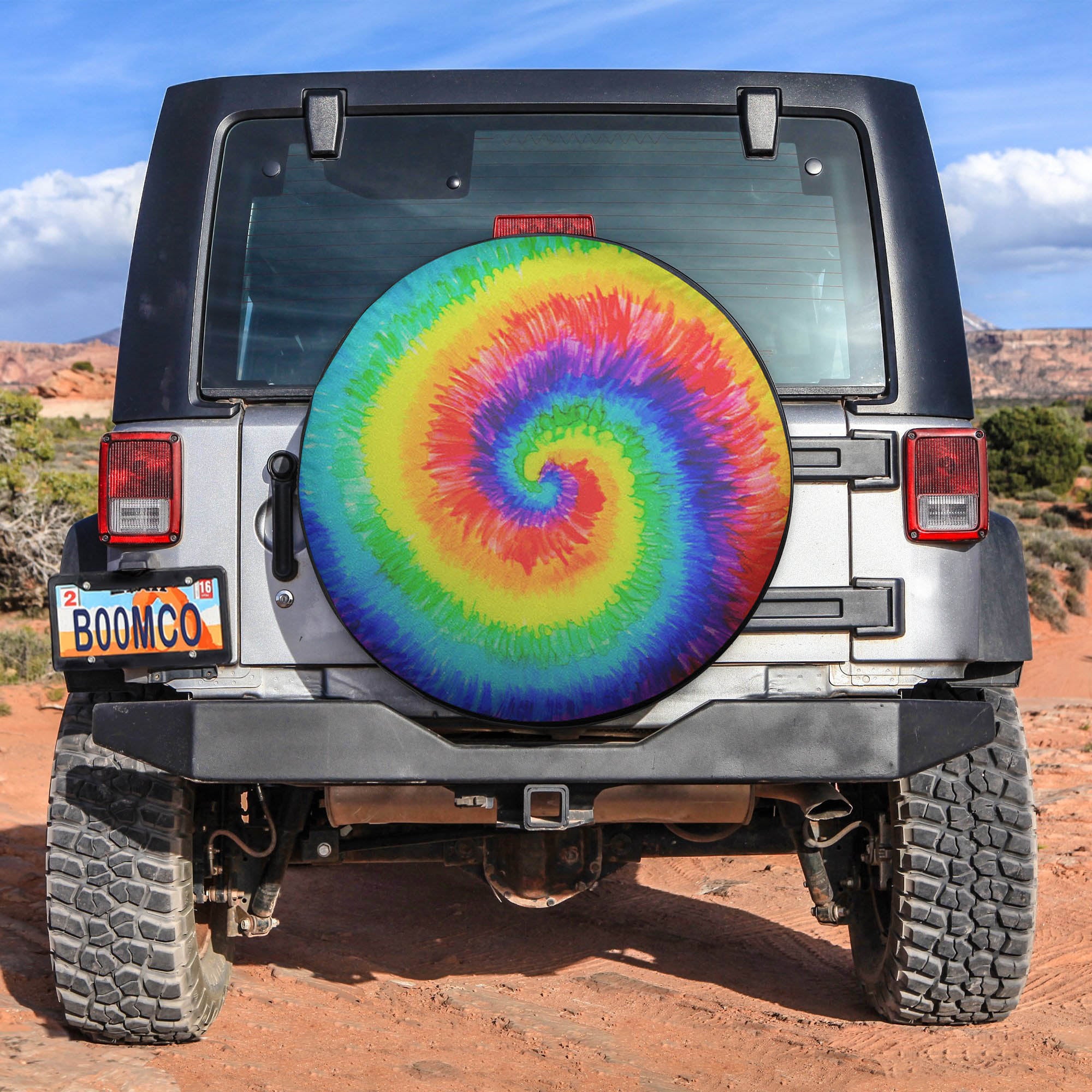 Tye Die Rainbow Spare Tire Covers Gift For Campers