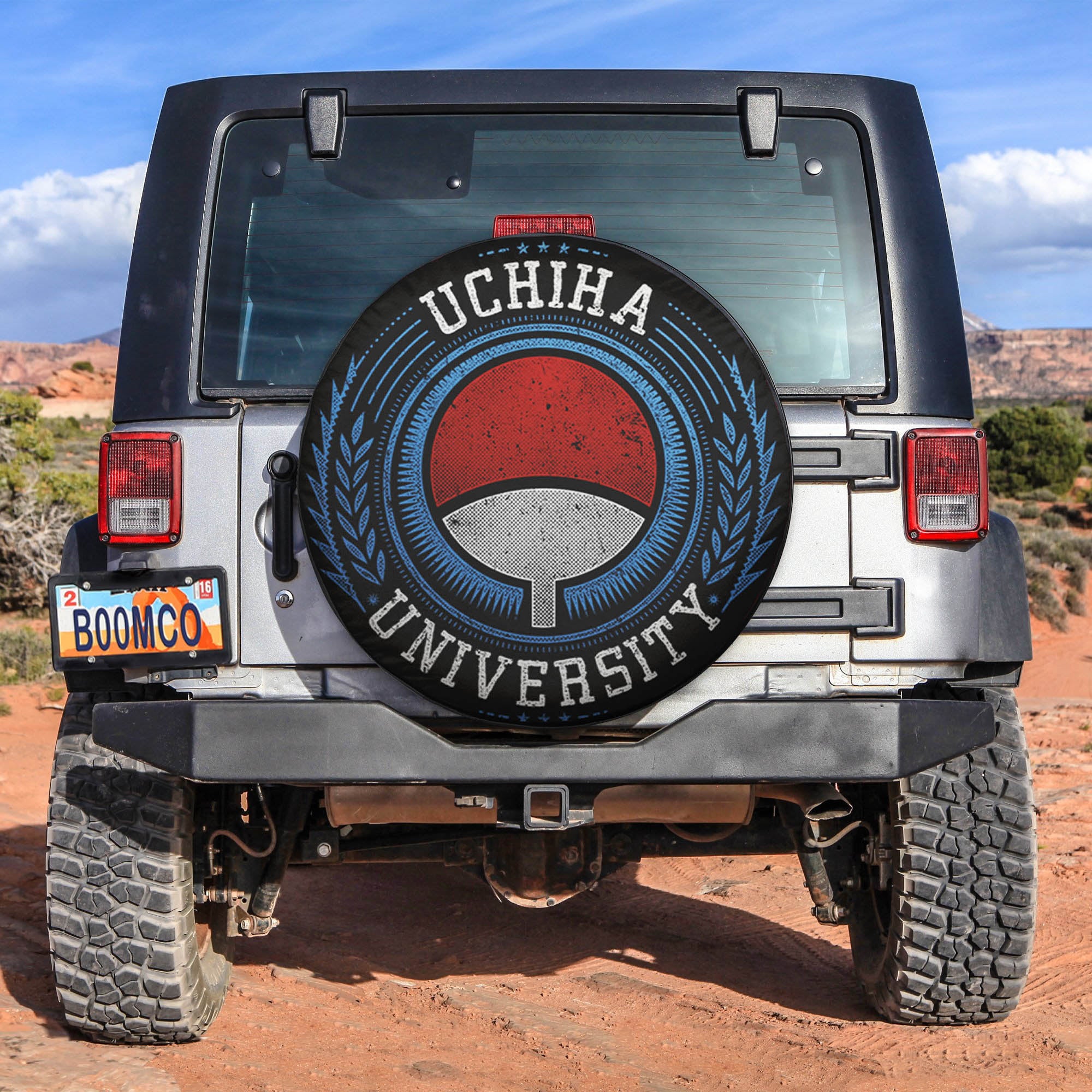 Uchiha University Spare Tire Covers Gift For Campers