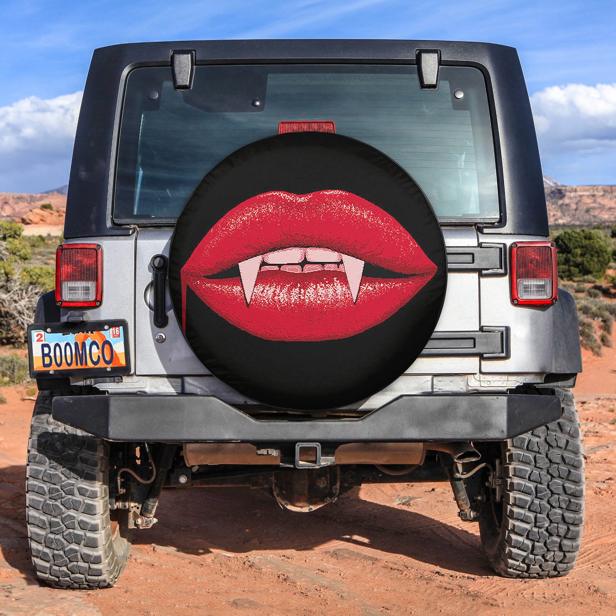Vampire Mouth Horror Spare Tire Covers Gift For Campers
