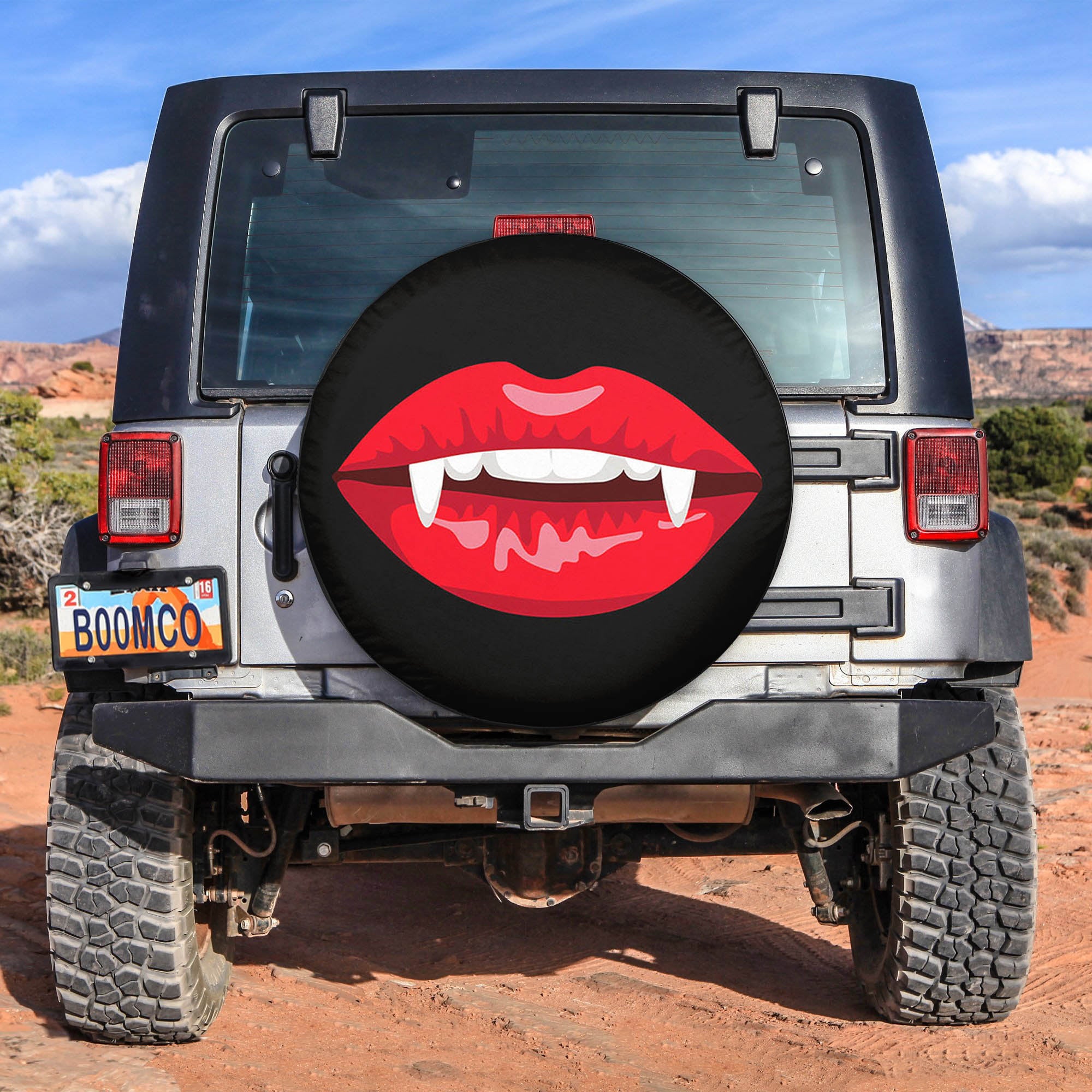 Vampire Mouth Spare Tire Covers Gift For Campers