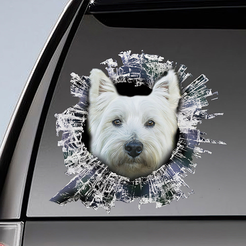 Best Westie Window Car 3D Stickers Decal Car Accessories Car Decoration Amazing Gift Idea