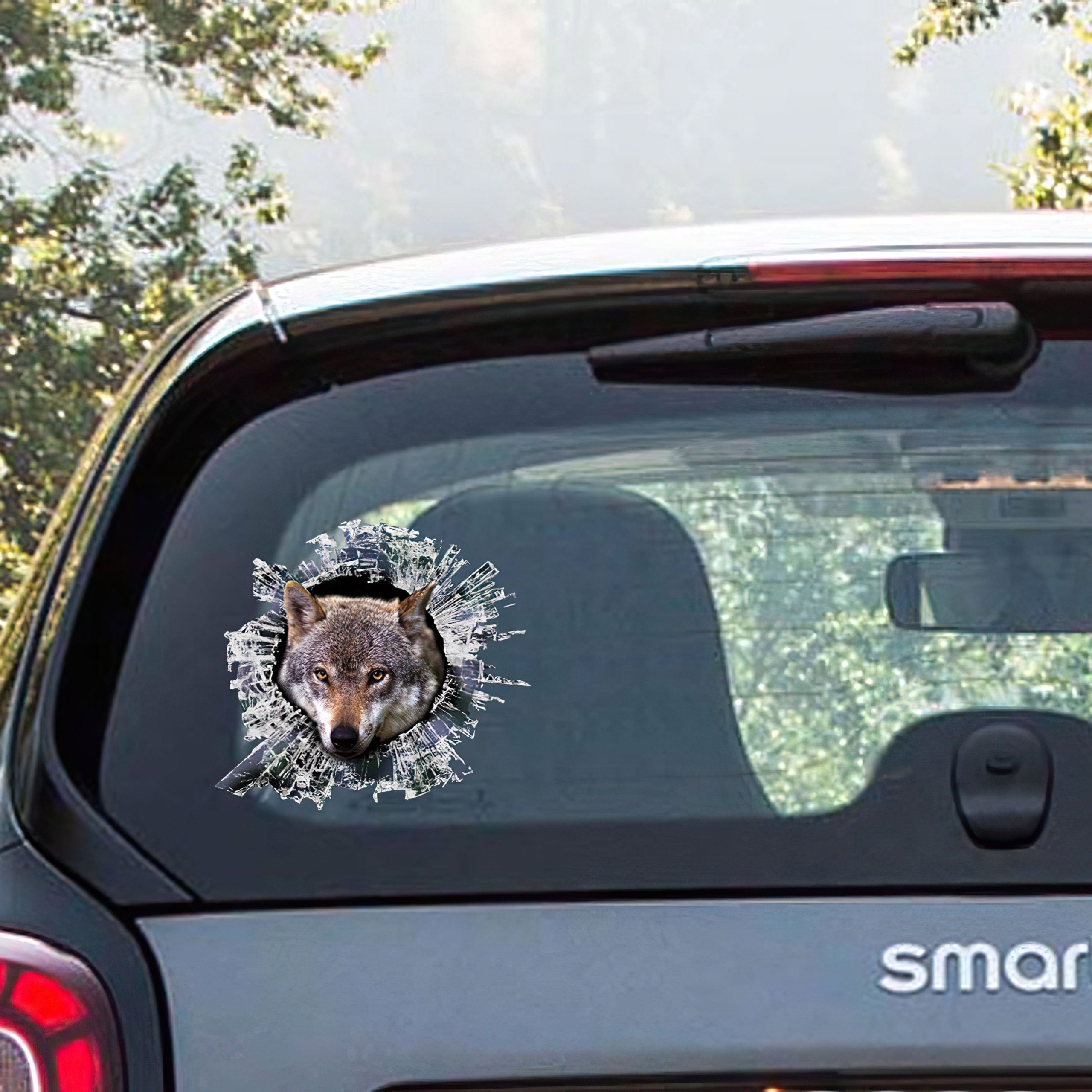 Best Wolf Window Car 3D Stickers Decal Car Accessories Car Decoration Amazing Gift Idea